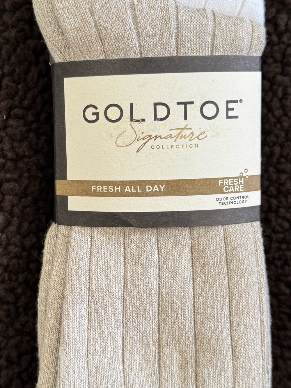 NWT GOLDTOE Socks Men’s Formal Dress Socks - Crew - 3 Pairs - Size 6-12.5. Bin 9